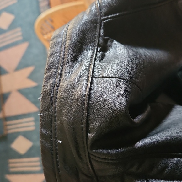 Zara leather biker jacket - Picture 6 of 7